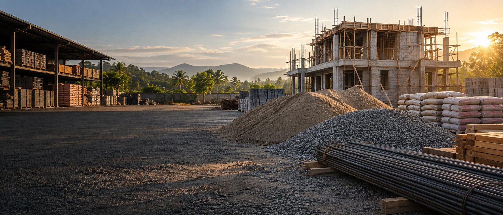 Jamorenz construction materials and building site in Mangatarem, Pangasinan