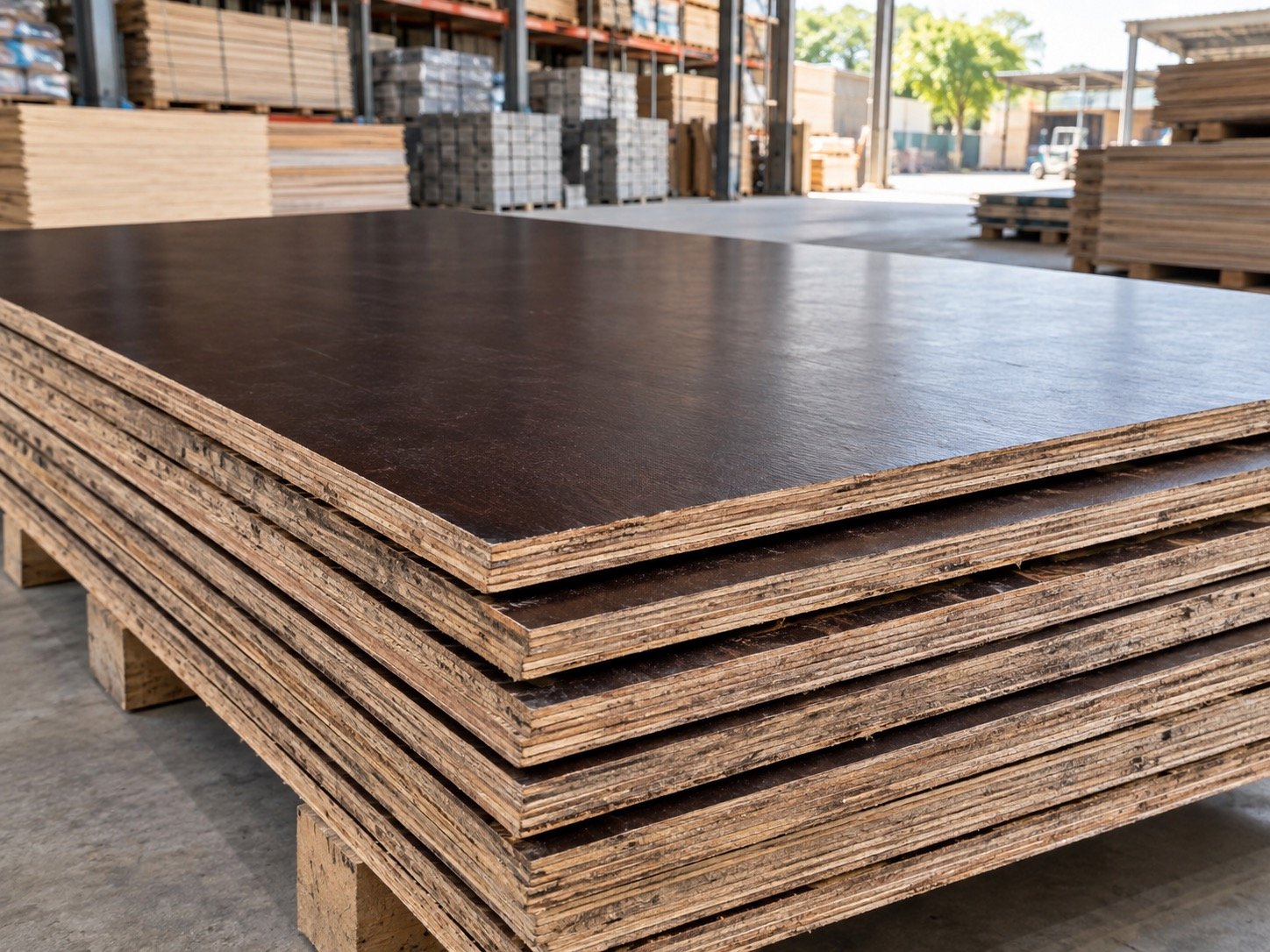 Form Plywood, 3/4 in, 4 × 8 ft