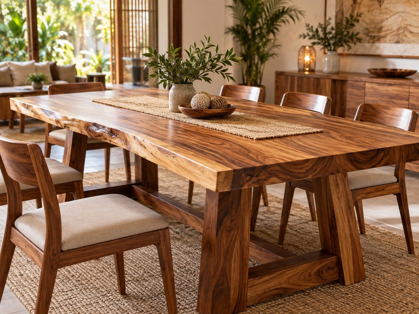 Acacia dining table